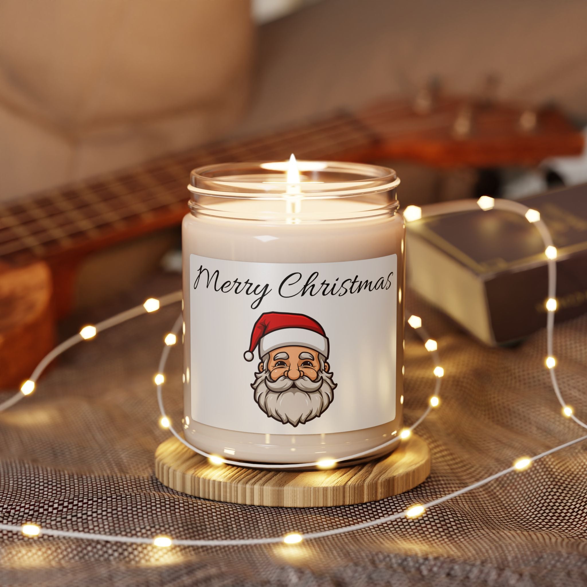 Merry Christmas Scented Soy Candle, Holiday Gift, Home Décor, Festive Candle, Christmas Decor, Scented Gift Idea