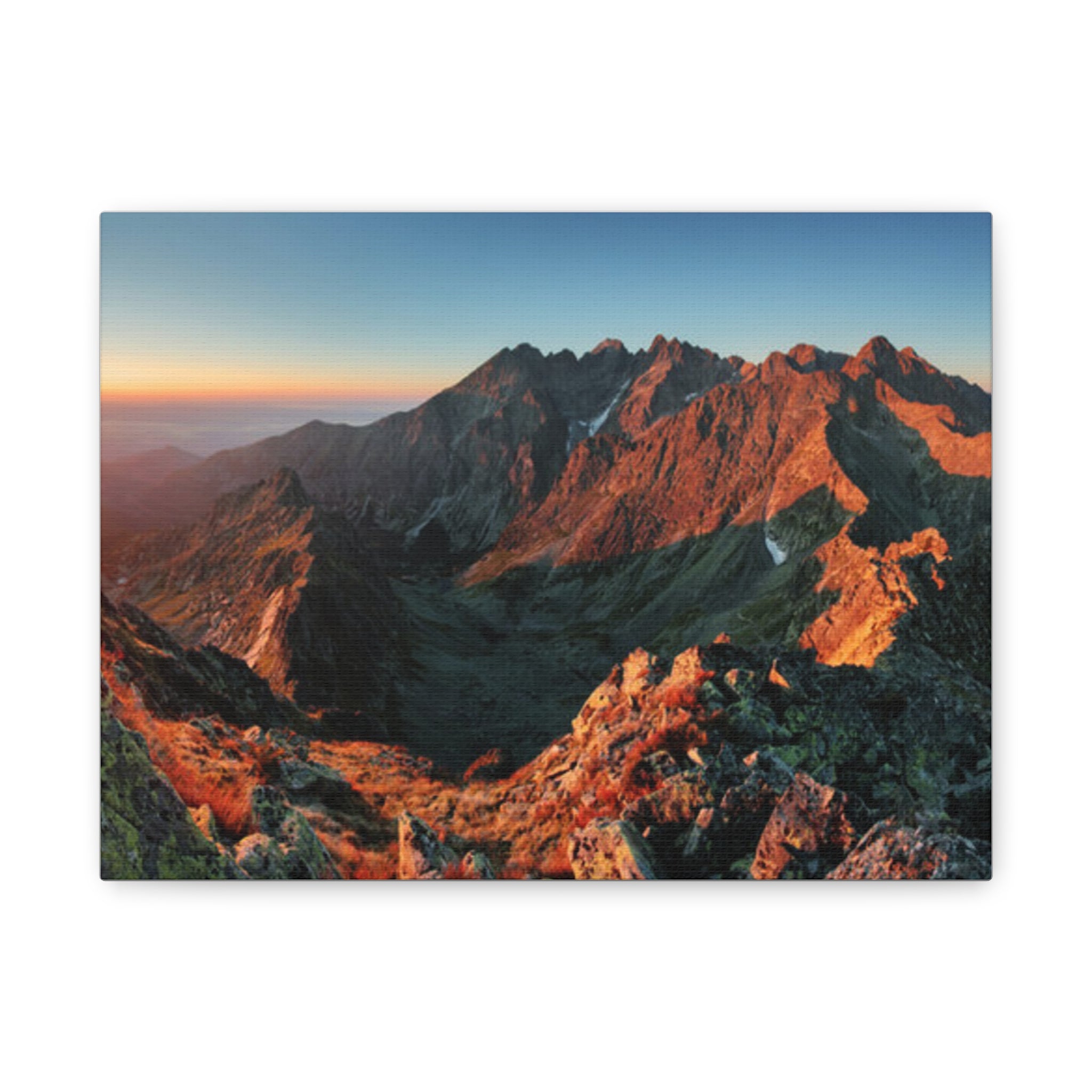 Mountain Landscape Canvas Print, Nature Wall Art for Home Decor, Gift for Nature Lovers, Scenic Artwork for Living Room, Office Decoration