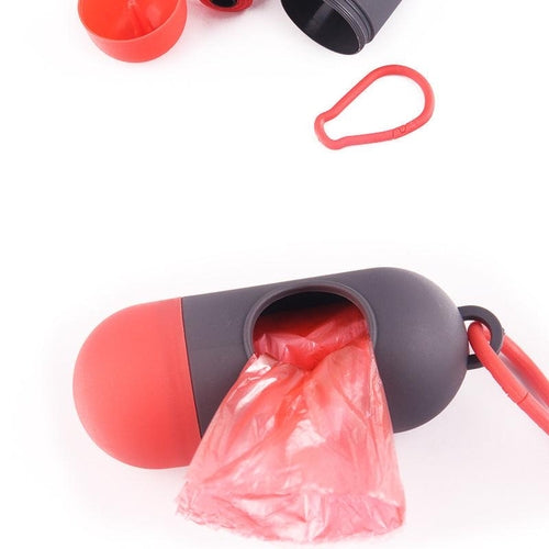 Portable Pet Waste Bag Dispenser With Trash Box