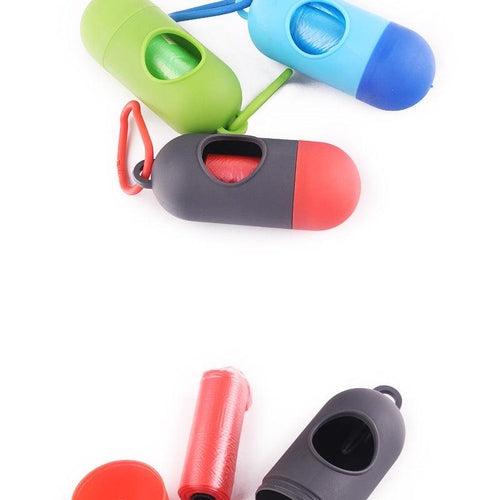 Portable Pet Waste Bag Dispenser With Trash Box